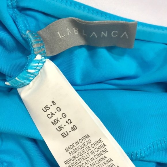 LA BLANCA Island Goddess Twist Front Keyhole Swimsuit - Picture 6 of 8